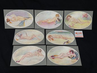 Le Nu Moderne (The Modern Nude) Suzanne Meunier Antique French Art Postcards