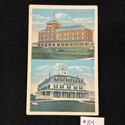 Hotels - York Beach & Long Beach, Maine 1918 Antique Postcard