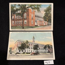 (2) Waterbury, Connecticut Antique Postcards