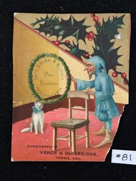 'VANCE & WALBRIDGE' YREKA, California Antique Trade Card
