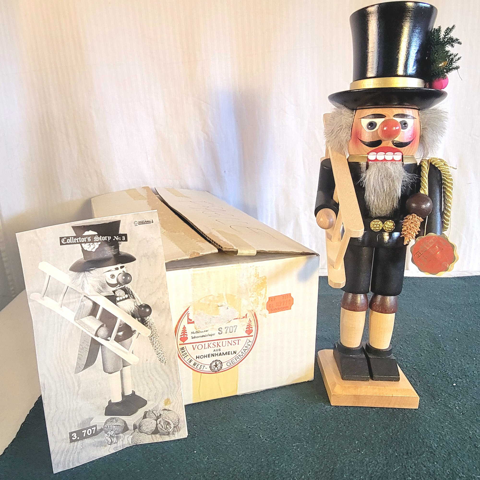 Original Steinbach Nutcracker Signed By Christian Steinbach "Chimney ...