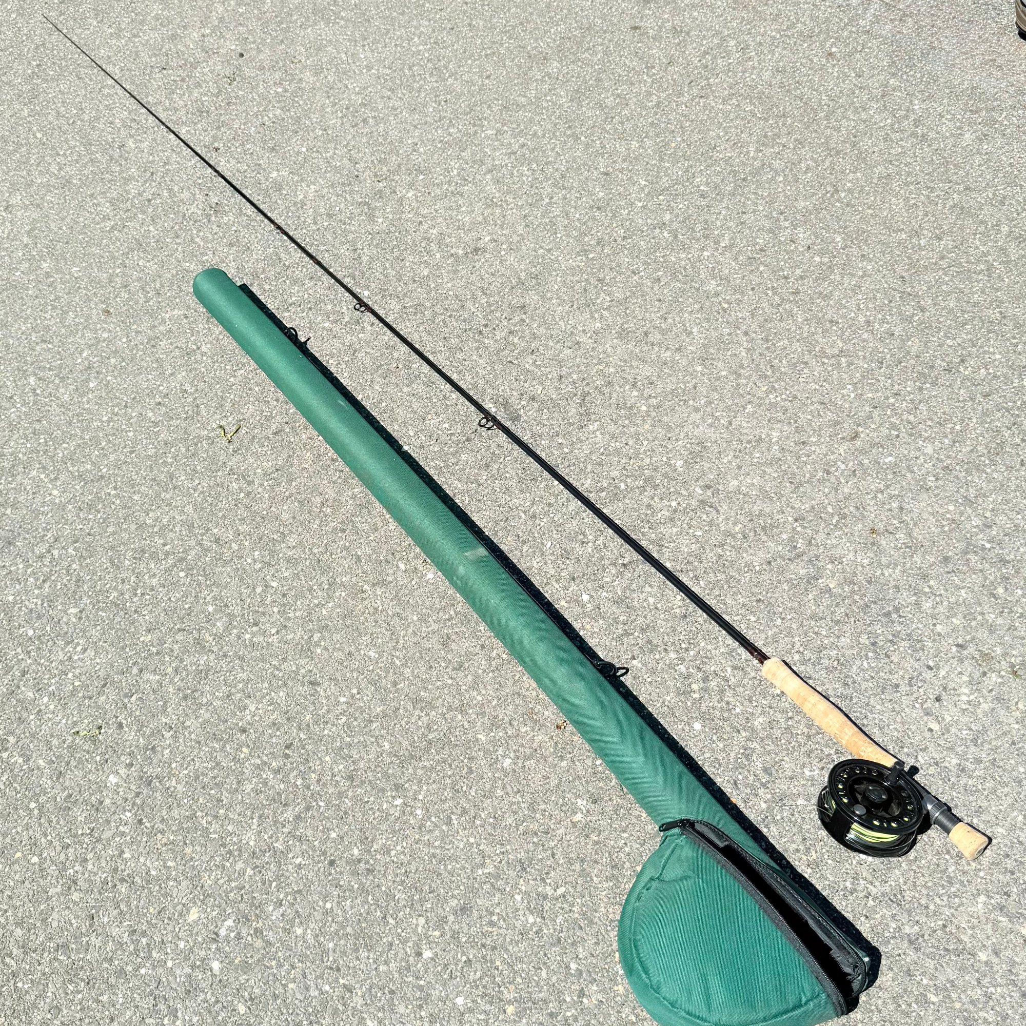 Albright Yellowstone Fly Fishing Rod And Reel With Maxxon Outfitters Green  Carrying Case #3553 | Auctionninja.com