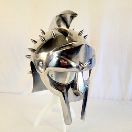 Gladiator Metal Helmet With Spikes Heavy!