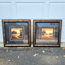 Pair Of Sunrise Nature Prints