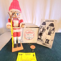 Steinbach Nutcracker 'The Skier' No Stamp Or Sticker Comes In Original Box With Tag