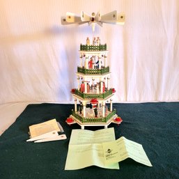 Authentic 4-Tiered Traditional Wooden Pyramid By German Artist Kathe Wohlfahrt!