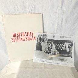 Orion Pictures 'Desperately Seeking Susan' Movie Notes, Photos And More