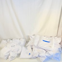 Banquet Cotton/poly Table Cloths (3) 90 X 132 - (1) Round 70 Inch New And 120 Inch Rounds (2) New (7) Used