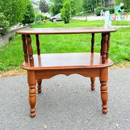 2 Tier Wooden Side Table
