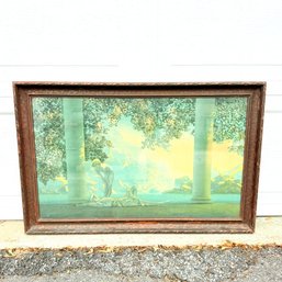 Art Deco Lithograph Print Maxfield Parrish DAYBREAK