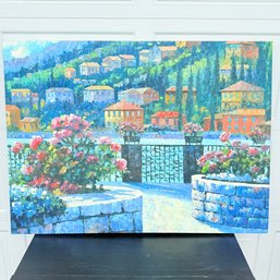 Large Painting On Canvas Signed W. Douglas