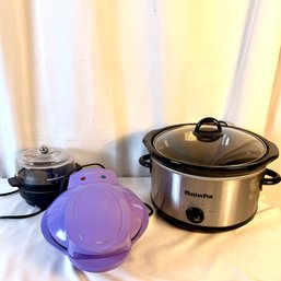 Master Pot Slow Cooker, Cake Pop Maker And Hamilton Beach Egg Cooker