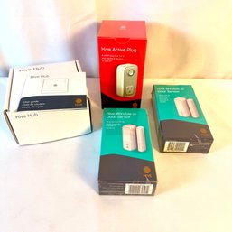Hive Home Safety Hub, Window Sensors, And Active Plug