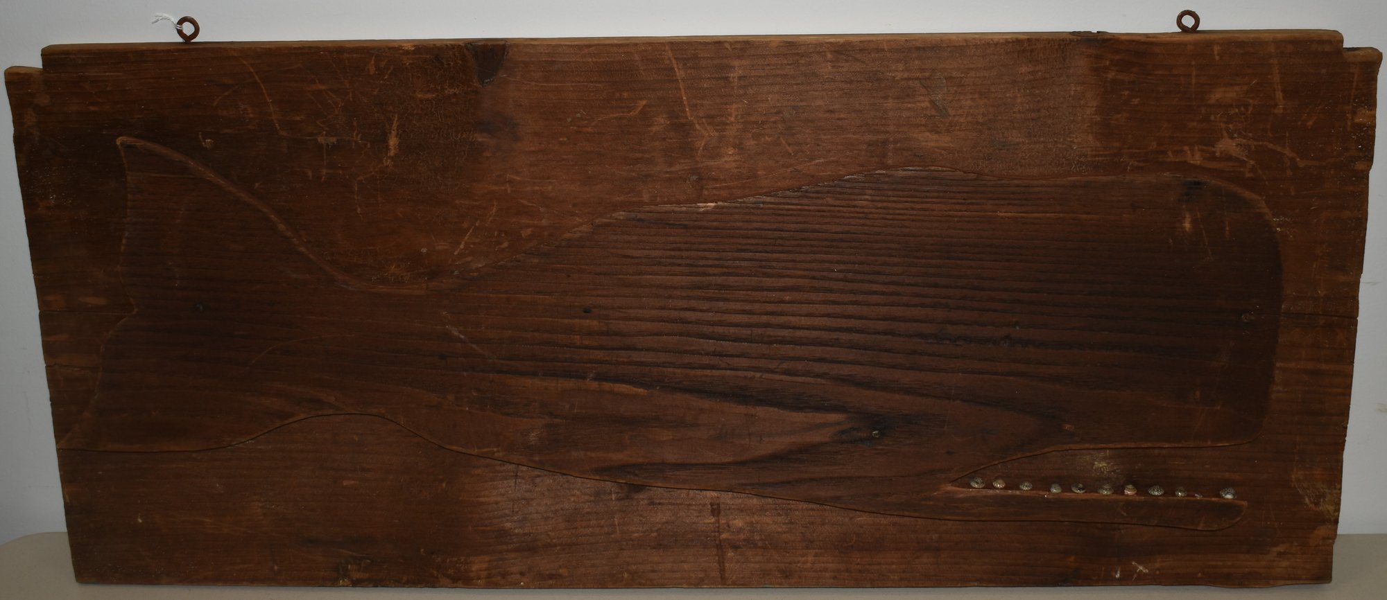 K. EMACK FOLK ART SPERM WHALE PLAQUE #2087 | Auctionninja.com