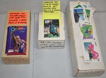 (3) SETS 1990'S BASKETBALL CARDS