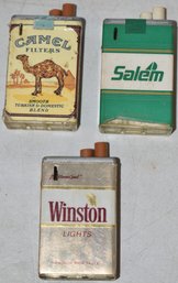 (3) VINTAGE CIGARETTE ADV. LIGHTERS