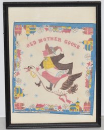 VINTAGE MOTHER GOOSE HANKERCHEIF