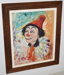 OIL PAINTING OF CLOWN