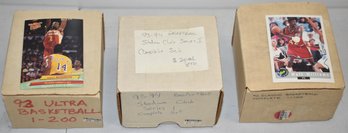 (3) BOXES 1990'S BASEBALL SETS