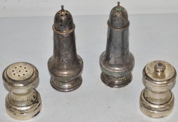(2) PR. STERLING SALT & PEPPERS