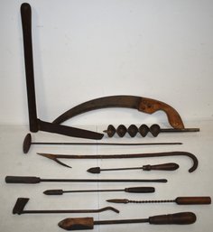 LOT (11) ANTIQUE HAND TOOLS