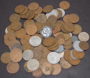 BAG LOT FOREIGN COINS