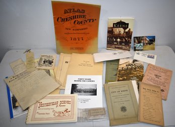 LOT MSIC. KEENE NH EPHEMERA