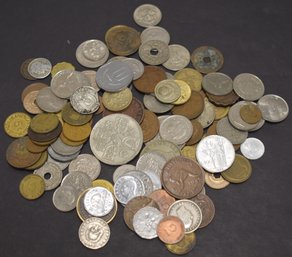 BAG LOT FOREIGN COINS