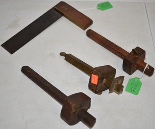 (4) ANTIQUE HAND TOOLS