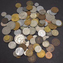 BAG LOT FOREIGN COINS