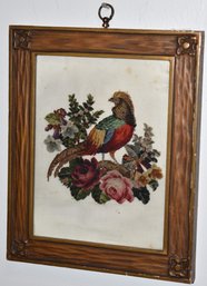 FRAMED EMBROIDERY OF PHEASANT
