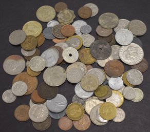 BAG LOT FOREIGN COINS