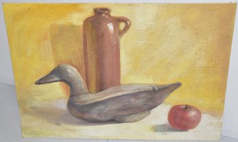 OIL ON CANVAS STILL LIFE