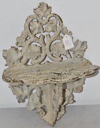 VICTORIAN CAST IRON WALL SHELF