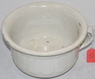 WHITE IRONSTONE POT