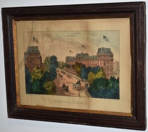 FRAMED CURRIER & IVES LITHOGRAPH