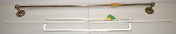 (5) VINTAGE TOWEL RODS