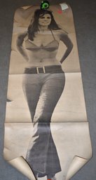 VINTAGE RAQUEL WELCH BLACK & WHITE POSTER