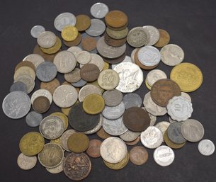BAG LOT FOREIGN COINS