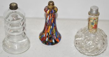 (3) VINTAGE COLOGNE BOTTLES