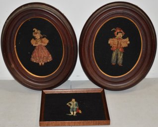 (3) VINTAGE FRAMED NEEDLEWORKS