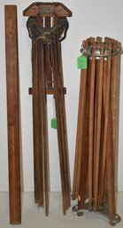 (2) VINTAGE WOODEN DRYING RACKS