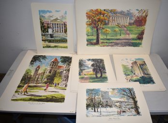 LOT (43) ROBERT CHILDRESS COLLEGE PRINTS