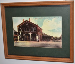 BOSTON & MAINE R.R. STATION KEENE NH PRINT
