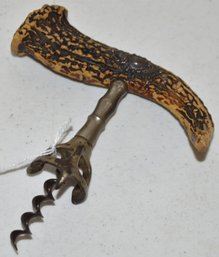 VINTAGE ANTLER CORCKSCREW