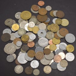 BAG LOT FOREIGN COINS