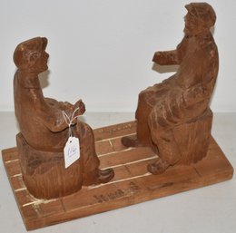 VINTAGE CARVED FOLK ART FIGURE