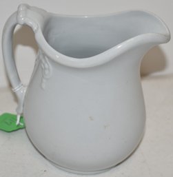 6 1/4' WHITE IRONSTONE PITCHER