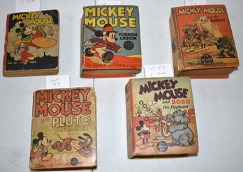 (5) MICKIE MOUSE BIG LITTLE BOOKS