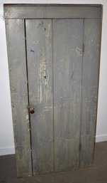 19TH CENT PAINTED PINE WALL CUPBOARD